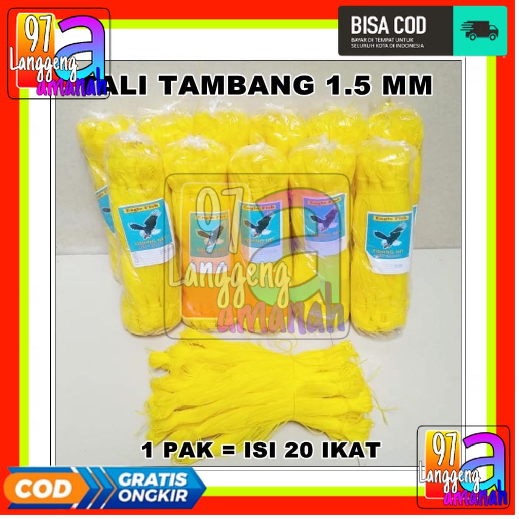 

SEA GULL tali tampar serbaguna, tali tampar bangunan, tali tampar 1mm per 1pcs (50meter)