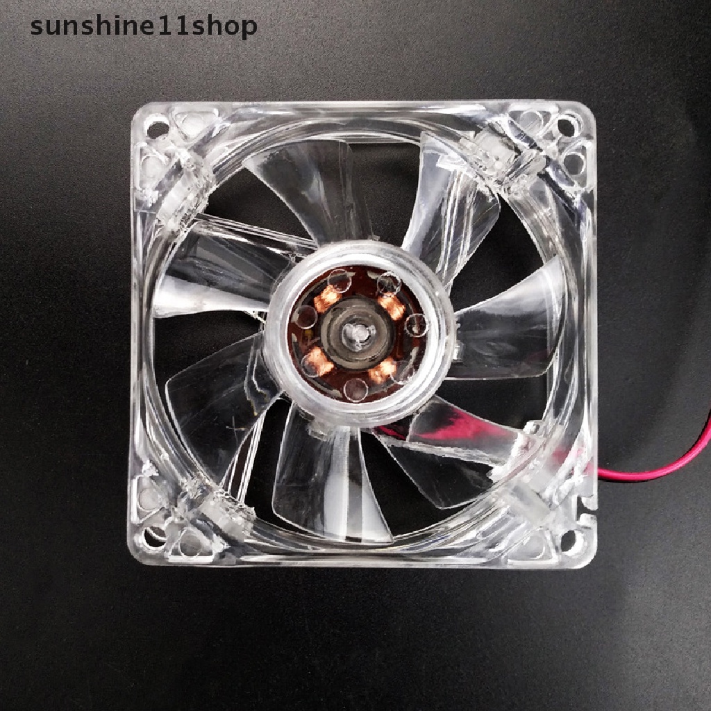 Sho New Kipas Komputer Transparan CPU Cooler Fan 8cm Silent PC Komputer Case Cooler Pendingin Kipas Kinerja Tinggi Dan Tenang CPU PC Cooling Fan N