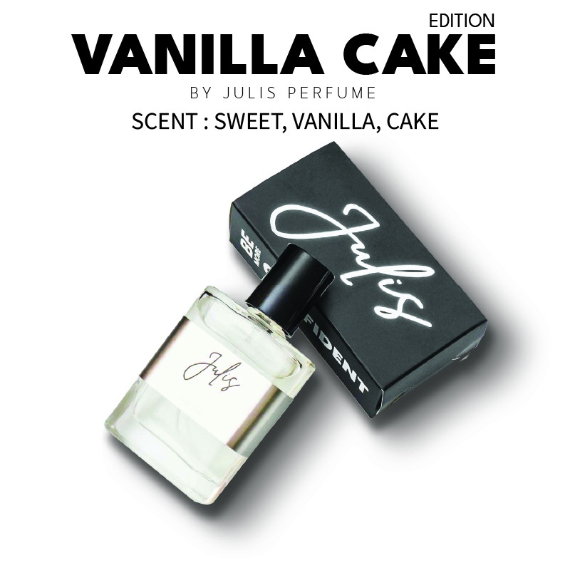 Parfum Vanilla Cake Minyak Wangi Uniseks Aroma Kue Lembut manis Tahan Lama By Julis Inspired Perfume farfum wanita vanila Minyak Wangi Murah Berkualitas