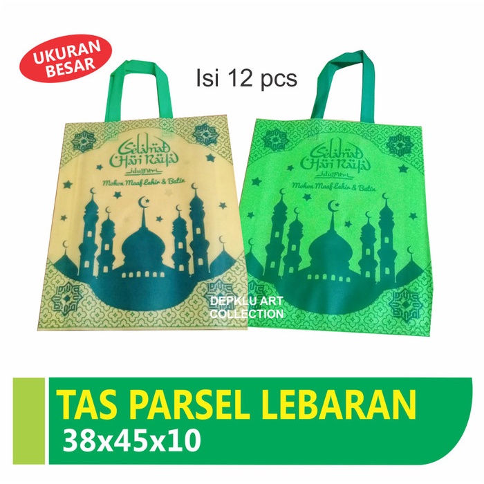 

Tas Spunbond Lebaran 38x45 - Tas parcel Goodie bag Idul Fitri (besar)