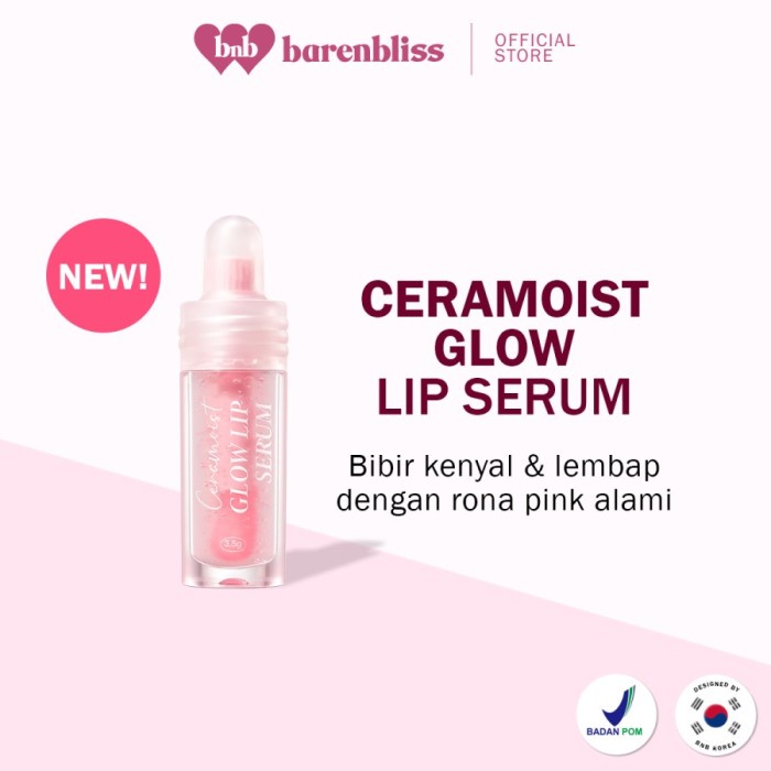 BNB Barenbliss Ceramoist Glow Lip Serum Natural Pink