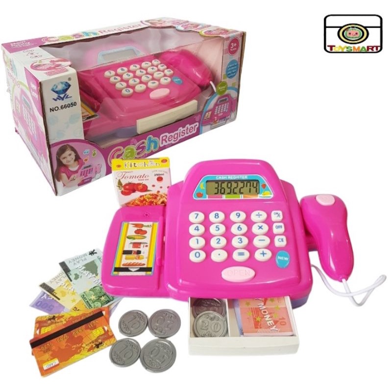 Mainan Anak Kasir Kasiran Cash Register Mainan Anak Kasir Mini Market set