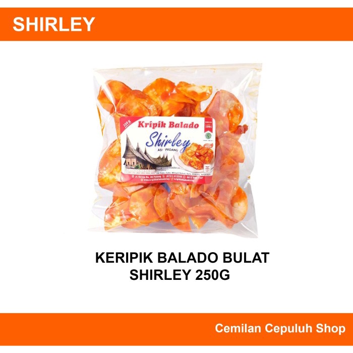 

Terlaris ✨ -keripik balado shirley sanjay asli padang 250g "bulat"2.2.23