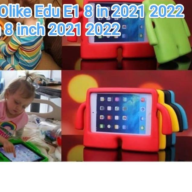 ➥ Case Oppo Olike Edu E1 / Oppo Oase Oapad 8 inch /advan Tab 8 Android Tablet 8in ,Olike edu Tab E1 ,Tablet belajar elite , Advan Belajar , Gallilea , 8001, 8002 Kids Case Cover Ibay Karakter Anak Belajar Online Zoom Nyaman ♤