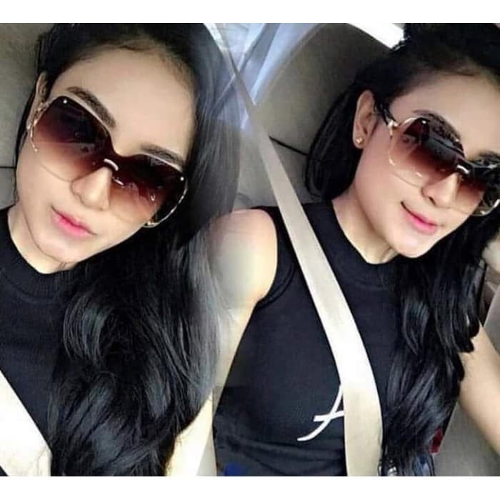 FG08 Kacamata wanita premium import gaya hijab mahal cewek dewasa korea