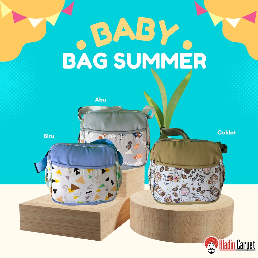 BABY BAG TAS PERLENGKAPAN BAYI KECIL TAS POPOK TAS PERGI