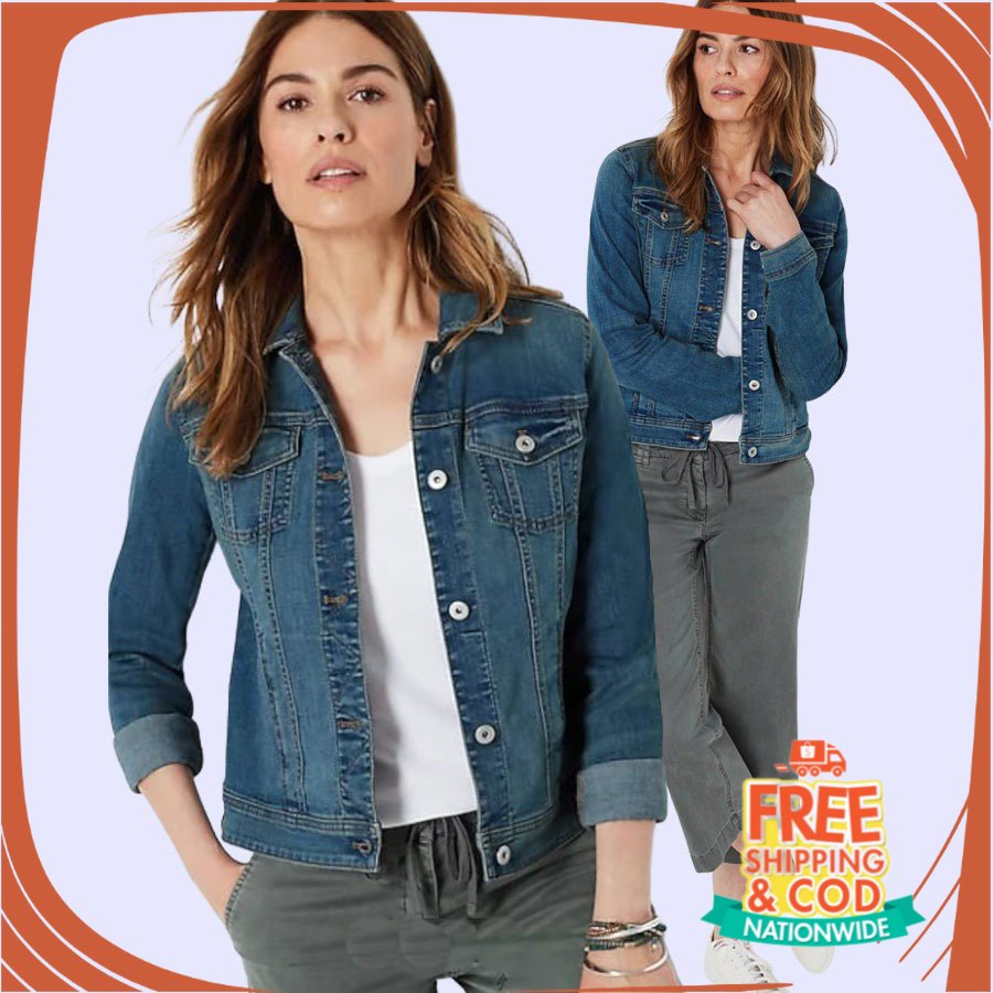 JAKET JEANS NEW BREND DENIM UNISEX/ J. JILL 0102 / 0103 Classic Denim Jacket - Jaket Denim Wanita Br