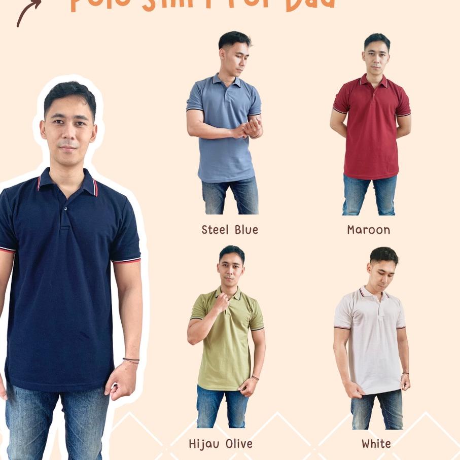 [ COD ] Yobebee - Kemeja Polo Dewasa / Polo Shirt Couple Ayah dan Anak / Polo Shirt Dewasa / Kaos Co
