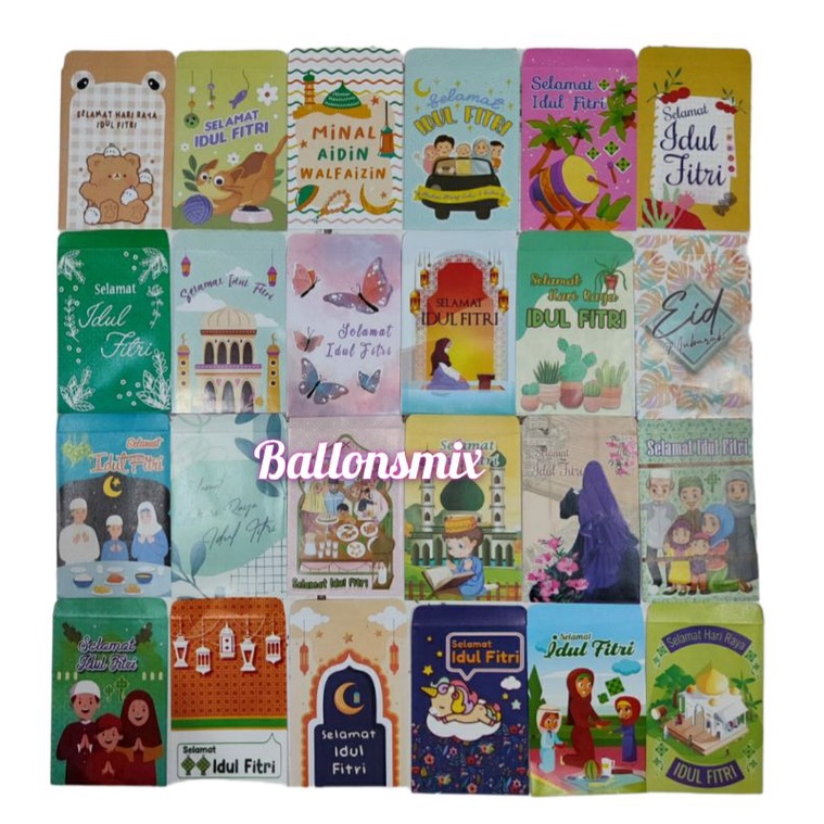 

Amplop/ampau lebaran idulfitri ukrn M (1pack isi 8pc)