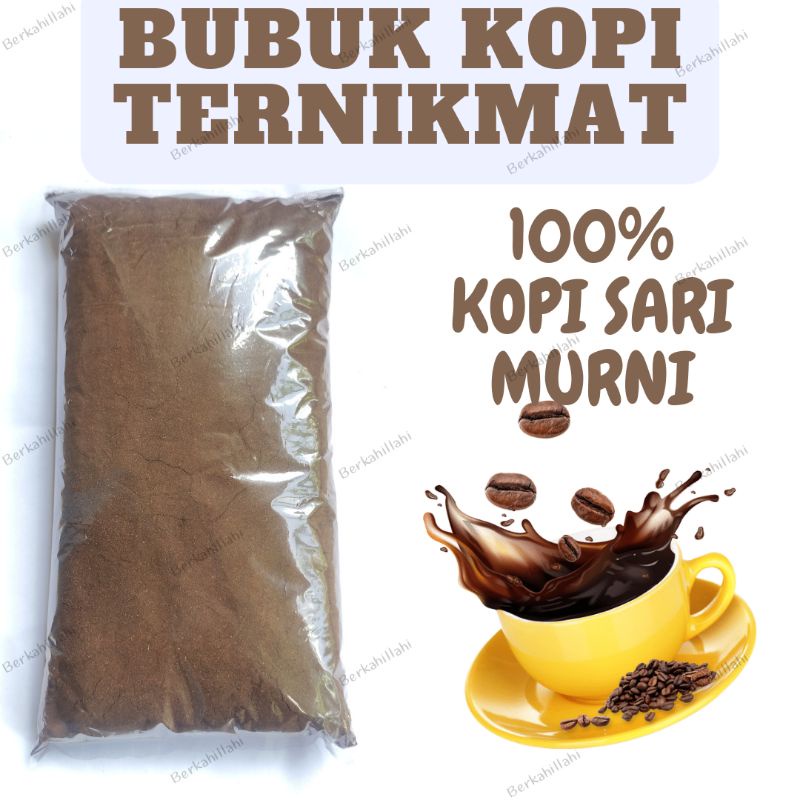 

Bubuk kopi sari murni hitam bubuk kopi kasar murni 300gr