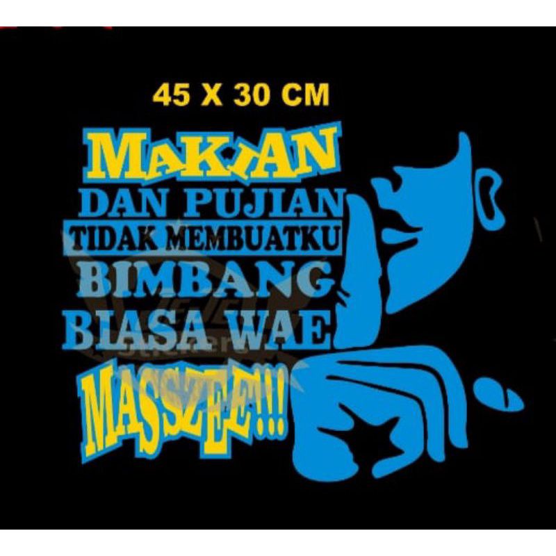 STIKER CUTTING KATA KATA LUCU UNTUK BODY MOBIL TRUCK PICK UP DLL