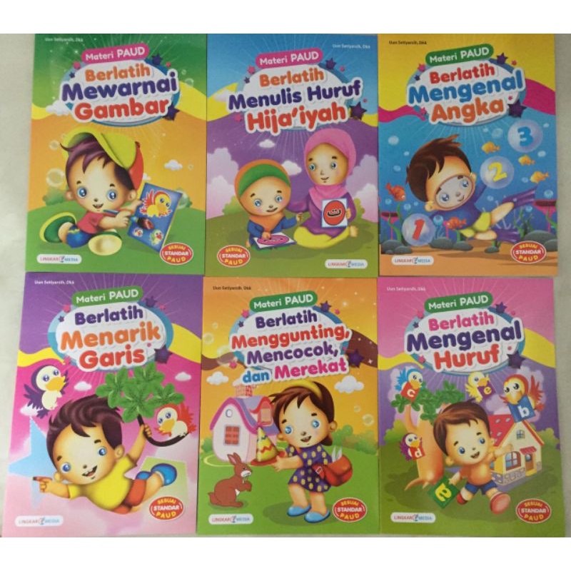 

Buku Paket Berlatih TK A Materi Paud Berlatih Isi 6 | Buku Anak TK PAUD
