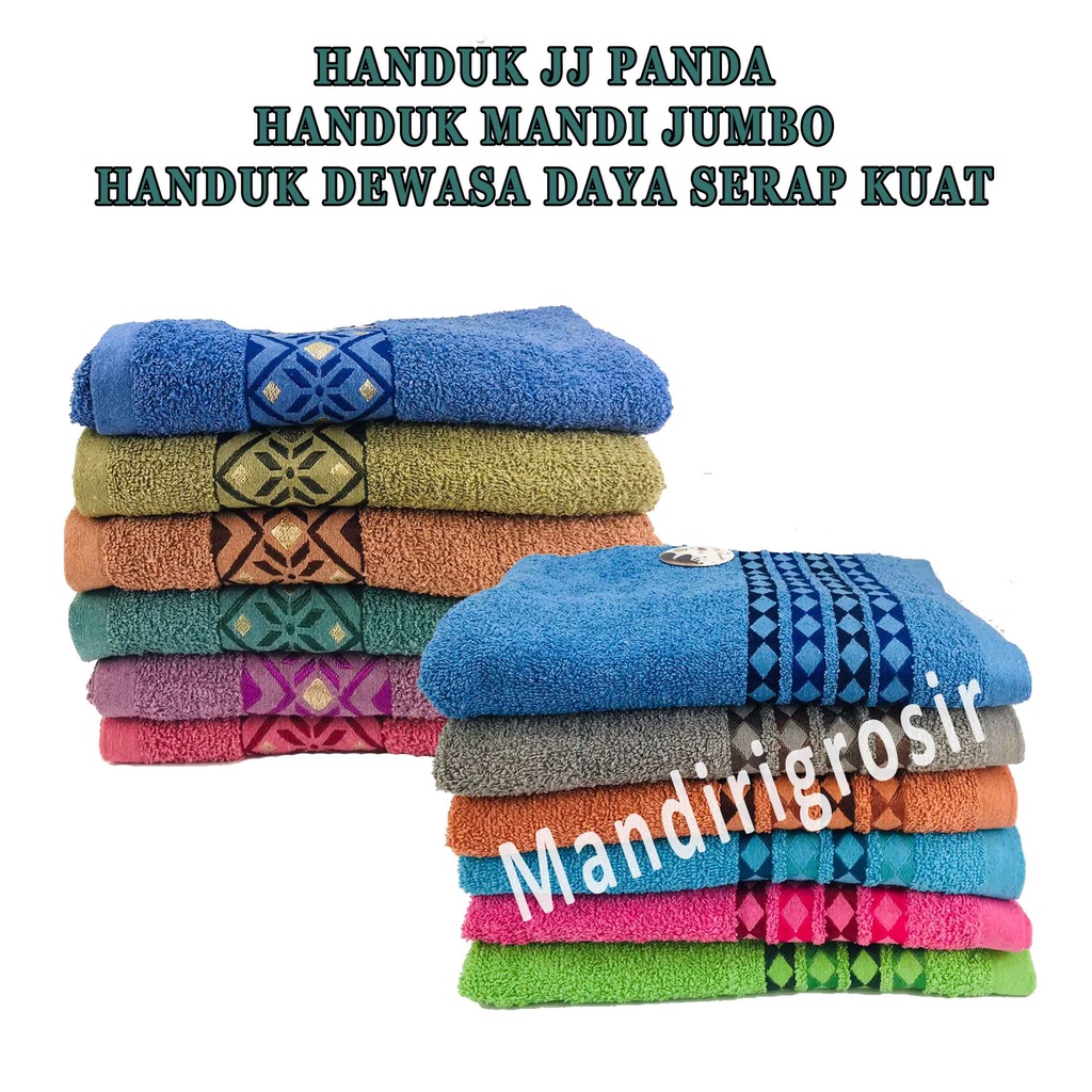 Handuk Mandi Jumbo* Handuk JJ Panda* Handuk Daya Serap Kuat*K3L22-L