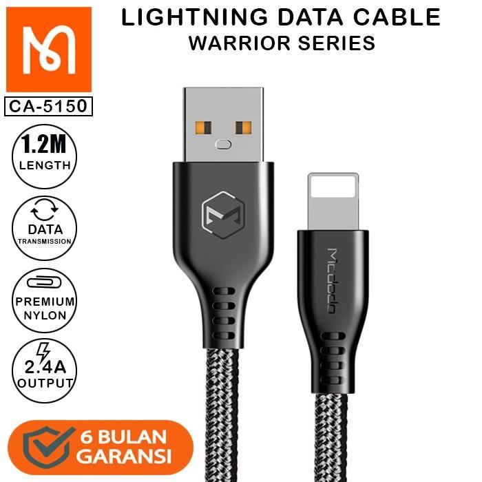 Mcdodo Kabel Data USB Lightning iPhone iPad Fast Charge 1.2m/1.8m/3m