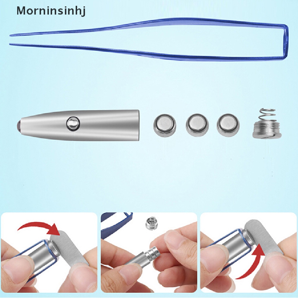Mornin Ear Pick Wax Remover Cleaner Kuret Dengan Lampu Senter LED Earpick Tool id