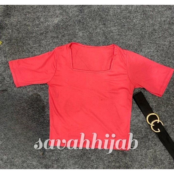 KAOS BASIC 6837/KAOS POLOS/TSHIRT WANITA