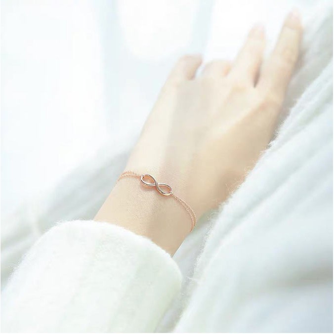 Gelang Kaki Bahan Titanium Steel 18k Warna Rose Gold Tahan Air Tidak Pudar Gaya Korea Eropa Amerika