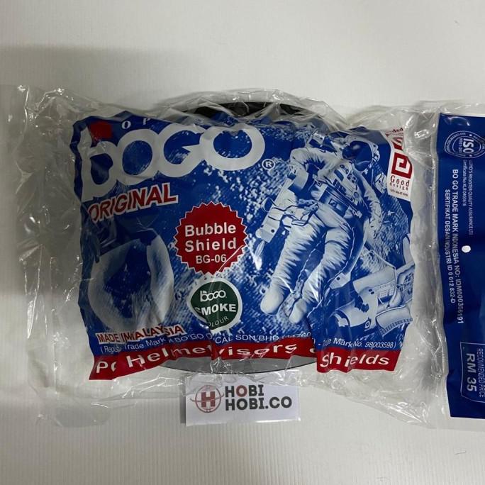 KACA BOGO ORIGINAL KACA ASLI HELM BOGO CEMBUNG CLEAR RETRO