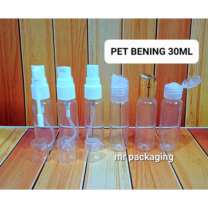 Botol Plastik 30ml Bening isi ulang | Botol PET 500 ml reffil | botol pump spray fliptop presstop kerucut tarik pamp sprey flipon tinta trigger triger | Botol kosmetik serum skincare| wadah isi ulang skin care sabun shampo