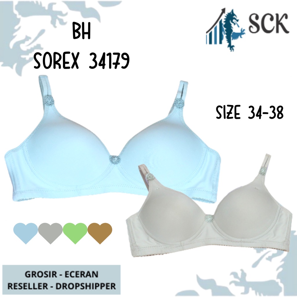 BH SOREX 34179 Tanpa Kawat / Pakaian Dalam Wanita BH - sckmenwear GROSIR