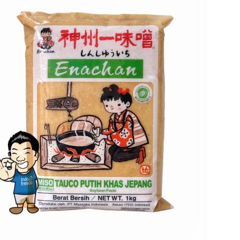 

♀ Enachan Shiro Miso Paste- Pasta Miso- Tauco Putih Jepang 1Kg ℮