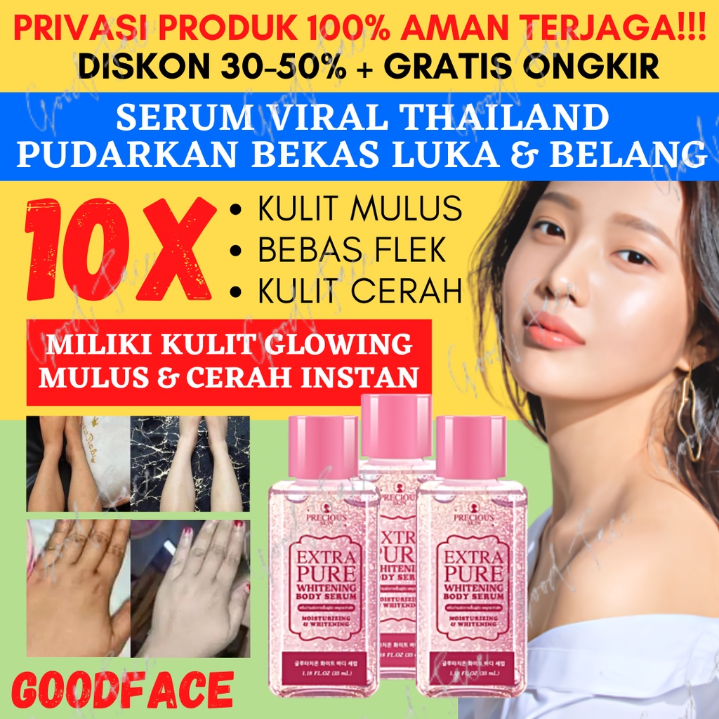 SERUM PEMUTIH BADAN PRECIOUS SKIN EXTRA PURE WHITENING BODY SERUM 35ML