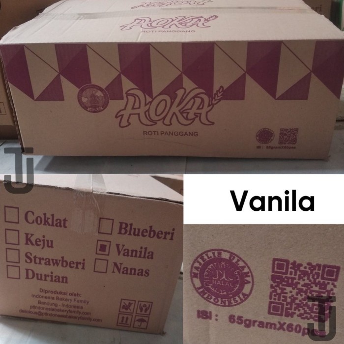 

Roti Panggang Aoka Rasa Vanilla - DUS