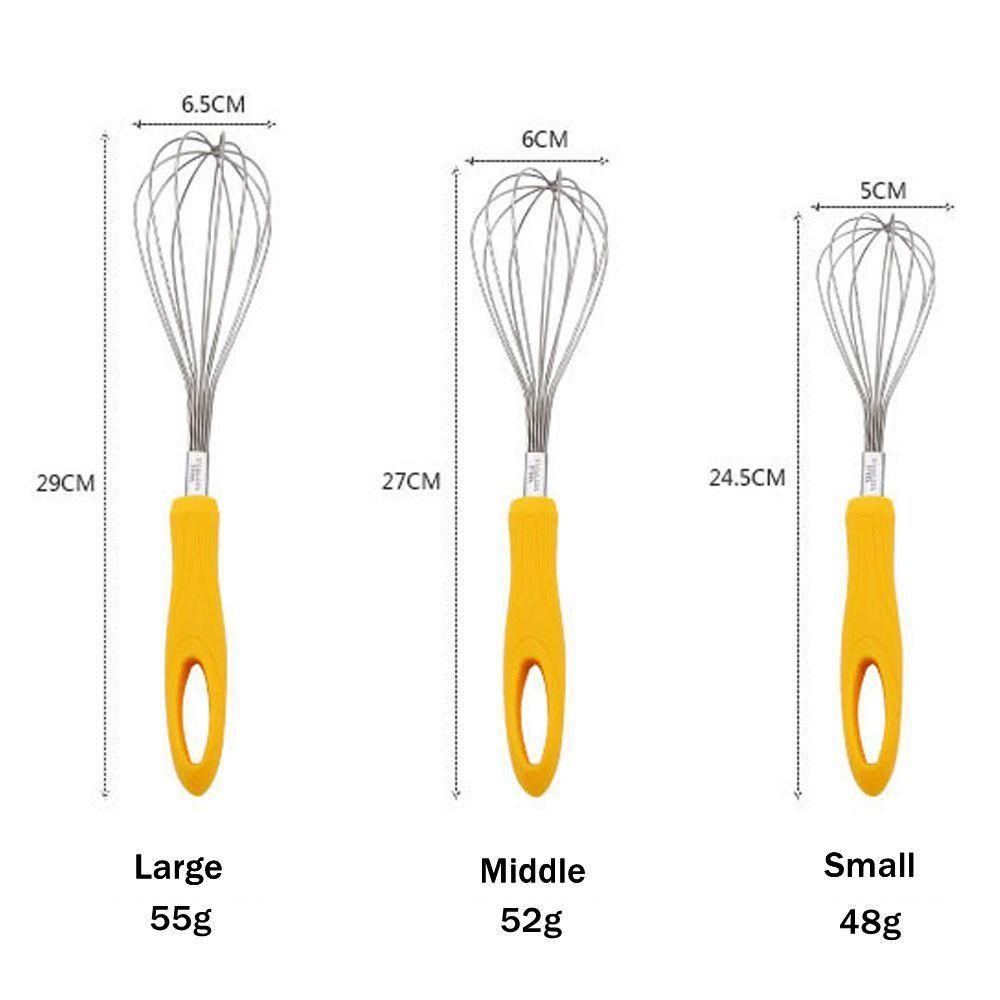 SOLIGHTER Stainless Steel Wire Whisk Easy to Clean Beat Eggs Kitchen Gadget Kitchen Tools