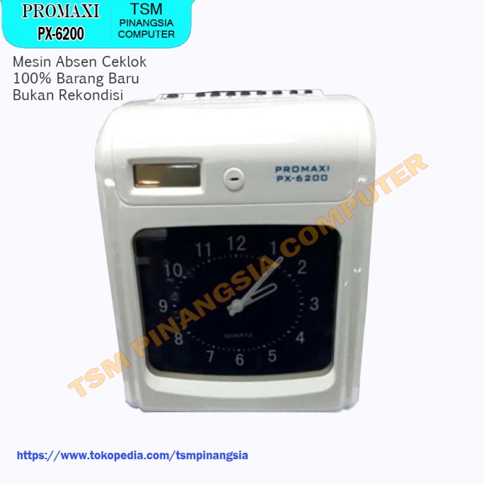 

[[JNT COD]] Mesin Absen Ceklok - Absensi Manual - Absen Kartu Promaxi PX-6200