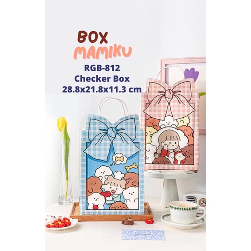 

Paperbag (5 pcs) Nastar Kue Kering Hampers Checker Box RGB-812 Boy & Girl