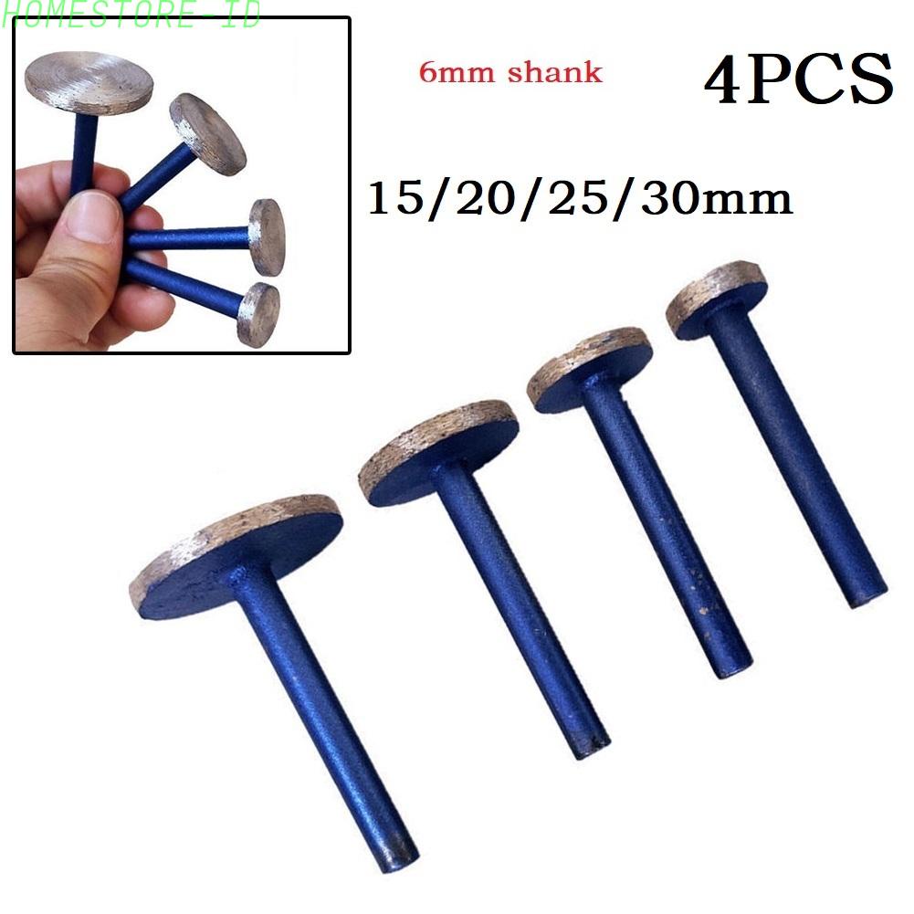 4pcs 6mm shank diamond sintered Mounted Points Ukiran grinding head Wheel Bentuk T15 /20 /25/30mm grinding head