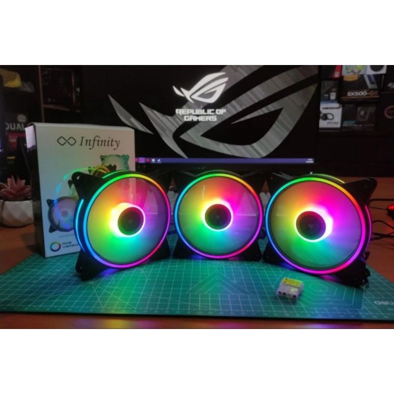 Fan Casing Infinity RGB Version Auto RGB Doubel Ring 120mm