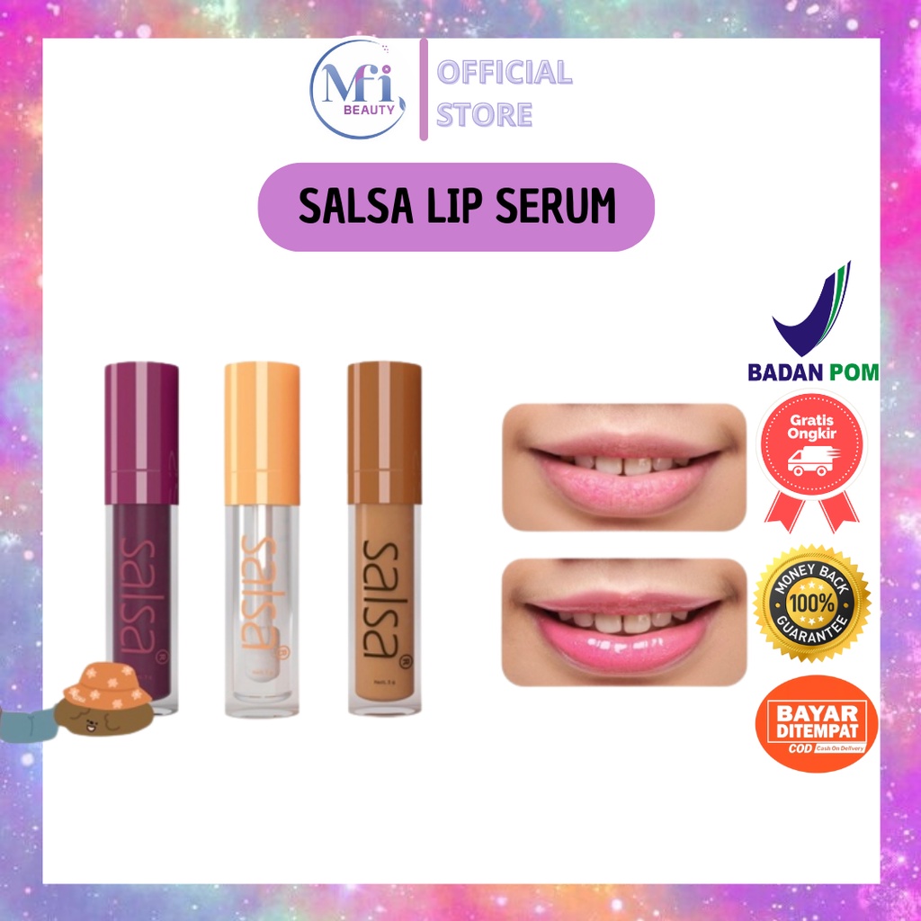 MFI - SALSA LIP GLOW SERUM MOISTURIZING SERUM BIBIR 3 GRAM