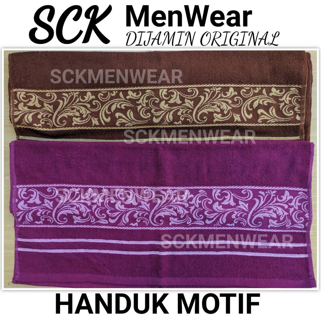 Handuk LANCAR 140x70cm Motif Batik Jumbo Besar / Perlengkapan Mandi Pria Wanita Dewasa - sckmenwear GROSIR