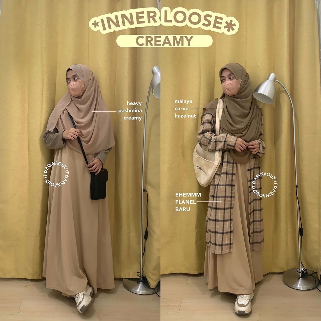 INNER DRESS LOOSE 2IN1 BY ARUNAOUTFIT