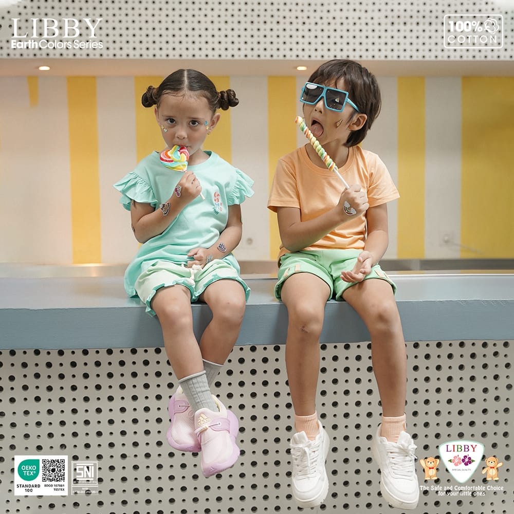 Libby NIJI SET Boy and Girl / Setelan Baju Anak Laki-Laki dan Perempuan