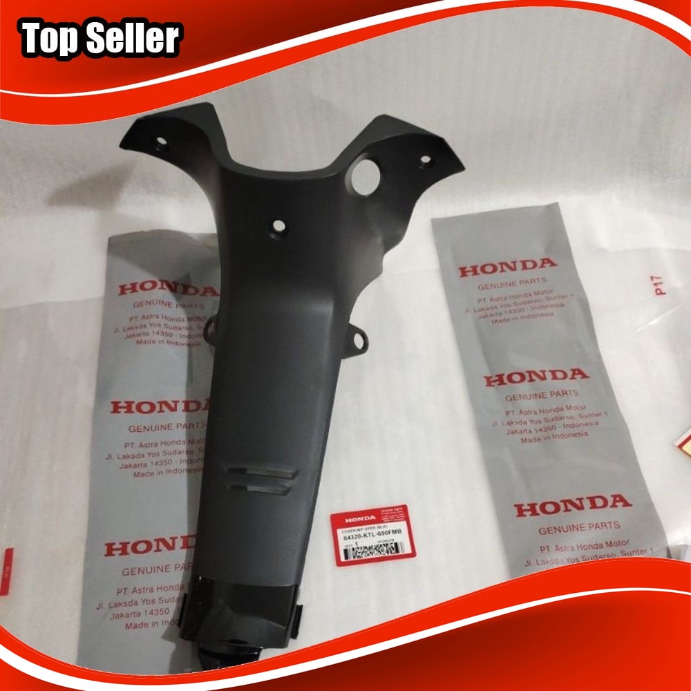 Cover Rangka legshield Leksil legsil tebeng Tengah Kontak Body Honda Supra Fit New Hitam Original Pr