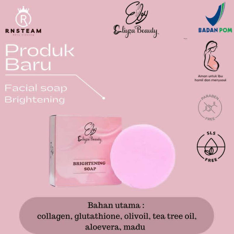 BRIGHTENING SOAP ELIZA BEAUTY-SABUN ELIZA BEAUTY-SABUN MANDI-SABUN PEMUTIH-SABUN KECANTIKAN-SABUN PE