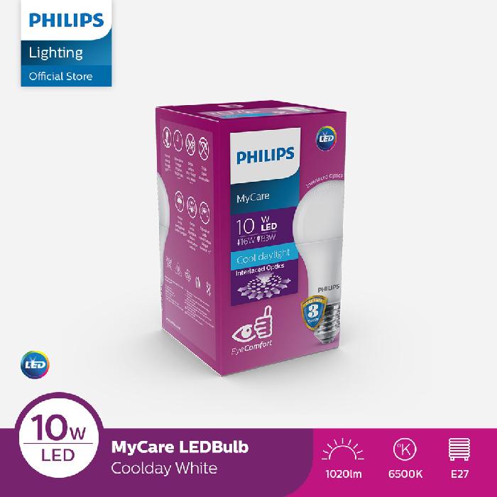 Philips MyCare LEDBulb 3W, 4W, 6W, 8W, 10W, 12W E27 6500K 230V Putih