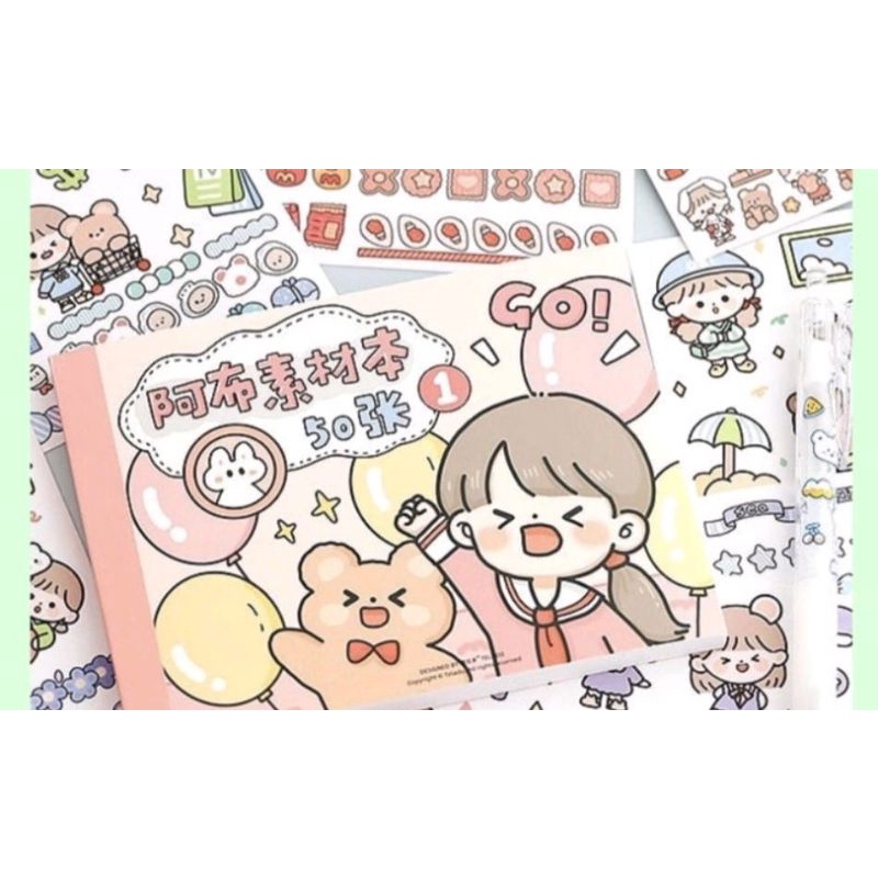 

Buku Stiker Kreatif Aesthetic Buat Jurnal Koleksi Stiker