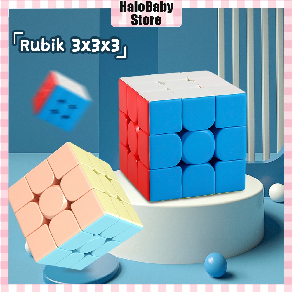 Halobaby Rubik 3x3x3 Moyu Meilong /Magic Cube/Speed Cube Macaron/Kubus Ajaib