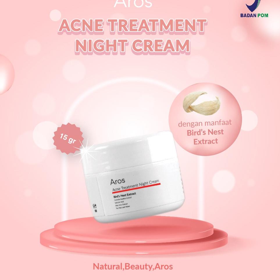 ♞ Aros Acne Treatment Night Cream ℮