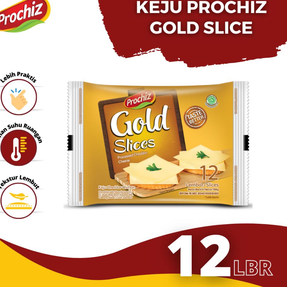 

Terbaru PROCHIZ Gold Keju Slice 12 slice
