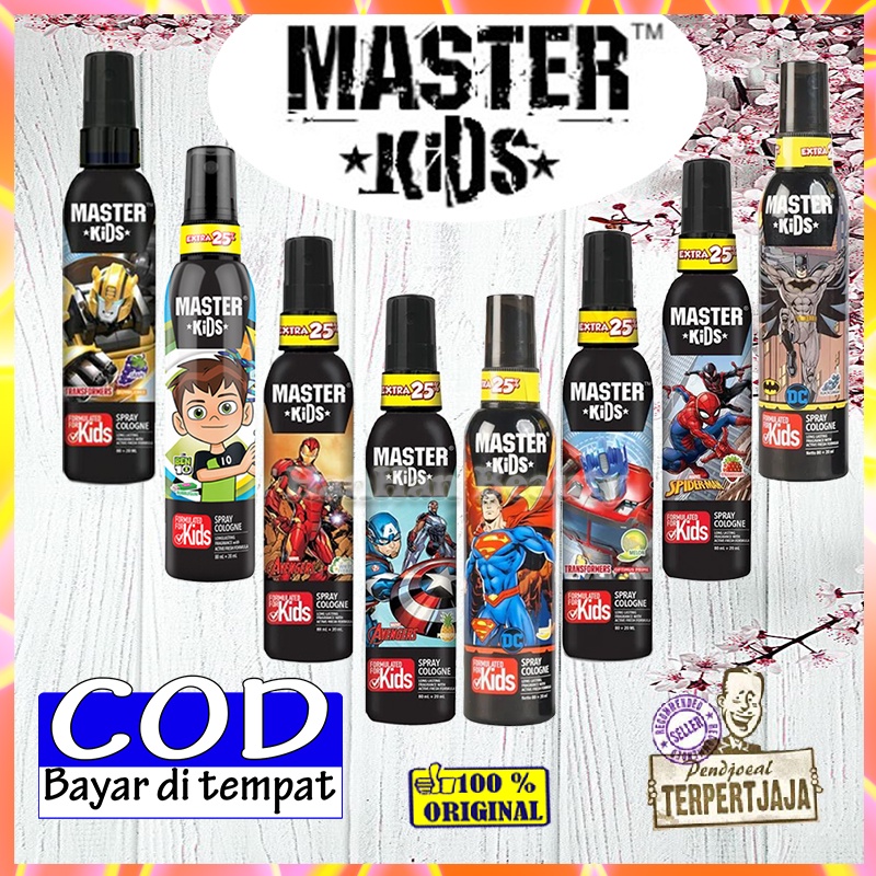 Master Kids Spray Cologne 80ml Parfum Anak Tahan Lama Minyak Wangi Anak Kids Minyak Wangi Anak Cowok