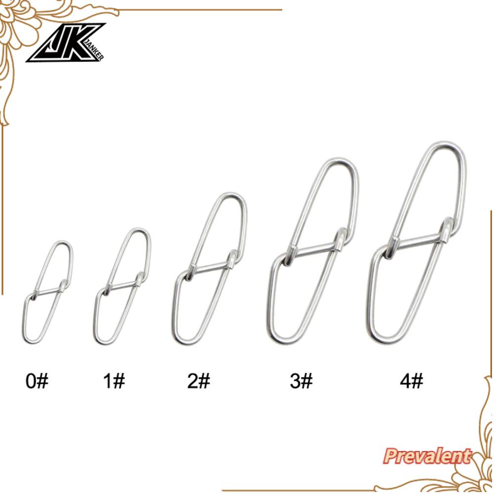 Preva 100 Pcs Memancing Gantung Snap Angling Perlengkapan Fish Tackle Fast Clip Lock Barrel Putar