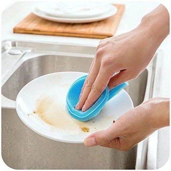 Hot Sale/Spons Cuci Piring Multifungsi Scrubber Cleaning Cleaner Brush Alat Dapur