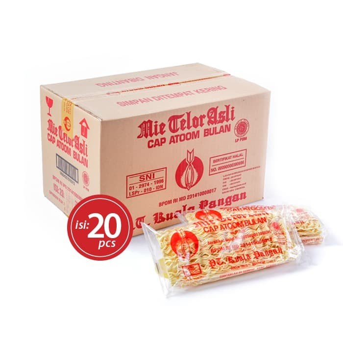 MIE TELOR ASLI CAP ATOM BULAN 1 DUS ISI 20PCS