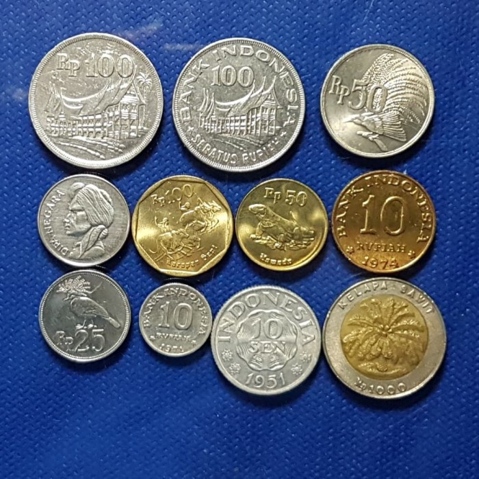 KOIN LAMA INDONESIA 11 KEPING BERBEDA