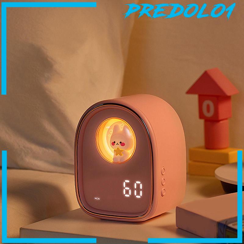 [Predolo1] Kid Alarm Clock USB Rechargeable Timing Dual Alarm Clock LED Jam Samping Tempat Tidur