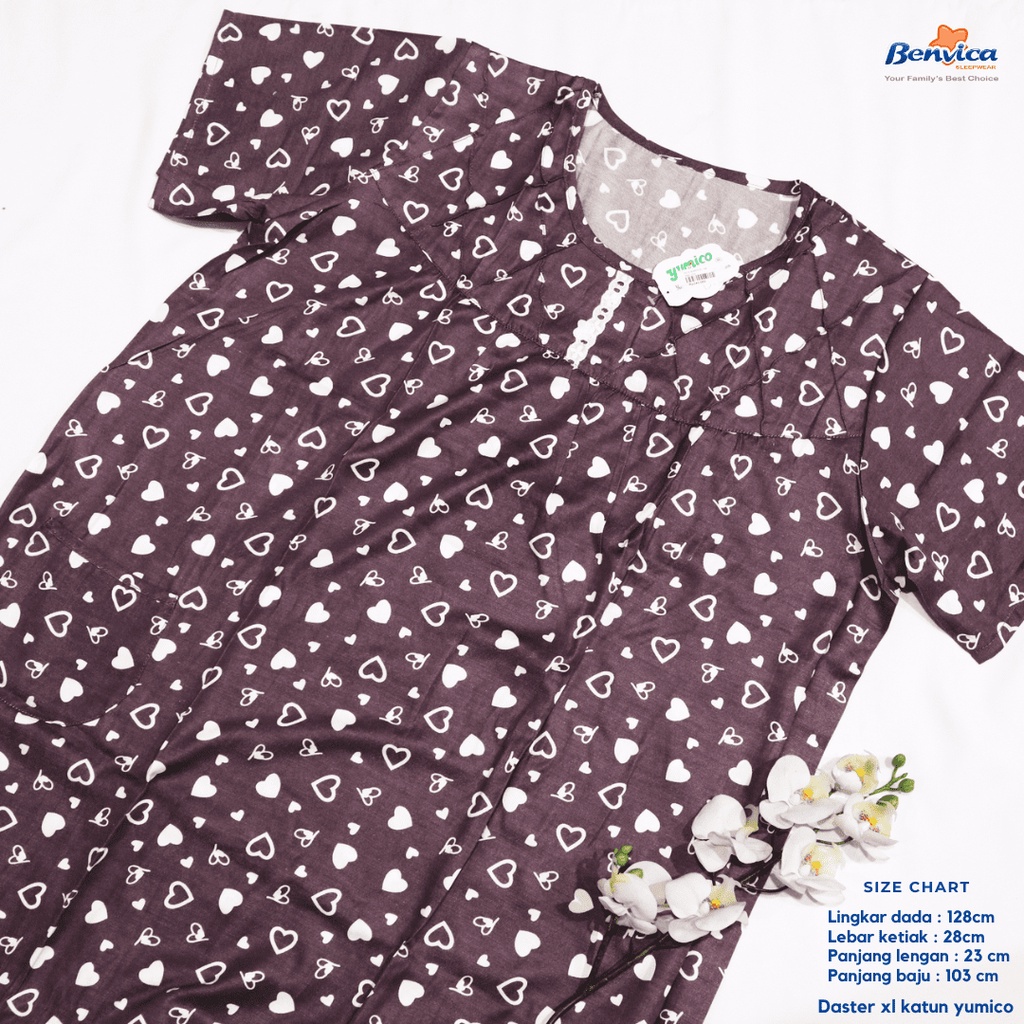 BAJU TIDUR DASTER KATUN XL PREMIUM YUMICO BANYAK MOTIF